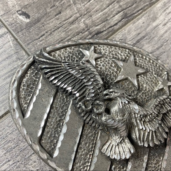 Vintage EGE 1995 pewter eagle belt buckle - Picture 2 of 4